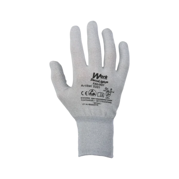 Schutzhandschuh Work SecuLight ESD/DOT, Handrücken