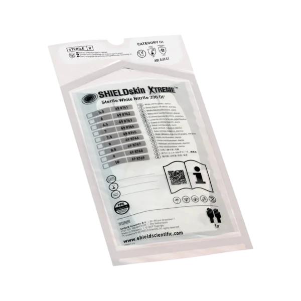 Reinraum-Handschuh SHIELDskin XTREME Sterile White Nitrile 330 DI+ Beutel