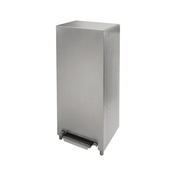 Müllbehälter 240 Liter Mit Fußpedal - Blaue Großmülltonne Mit Klemmring