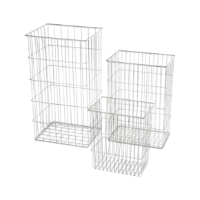 Papier- und Abfallkorb, Edelstahl