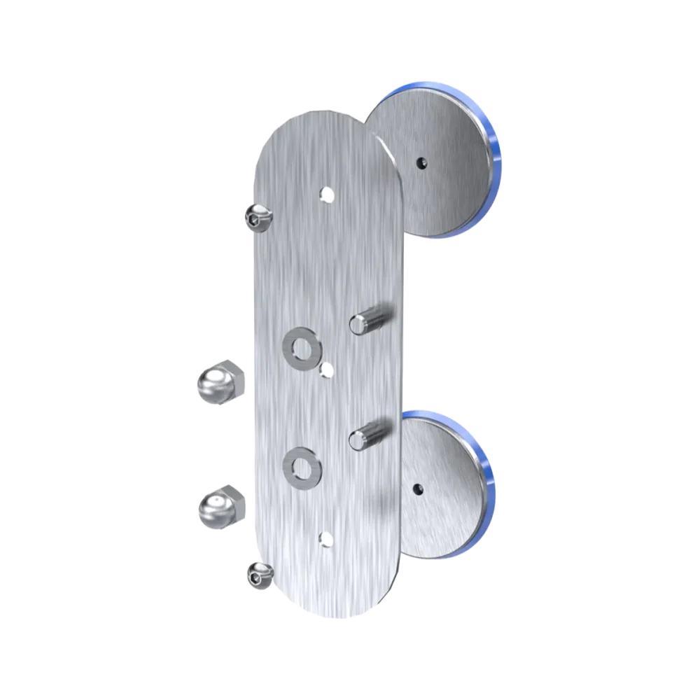 Adapterplatte für magnetische Montage von NTF-Leisten