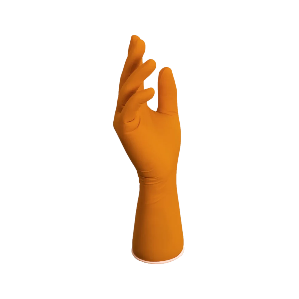 Labor-Handschuh SHIELDskin Orange Nitrile 300