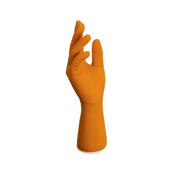Labor-Handschuh SHIELDskin Orange Nitrile 300