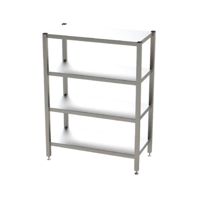 Reinraum-Edelstahlregal RR4GL, 4 glatte Böden