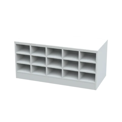 Melamin-Sit-Over-Bank MSOB3215W, Reinraum, weiß