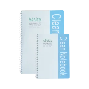 Reinraum-Notizbuch GEM-Write, DIN A5 / A4, liniert, hellblau