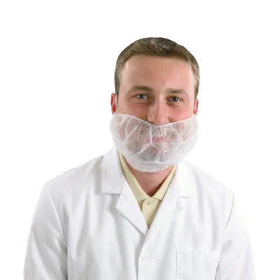 Einweg-Bartmaske weiß