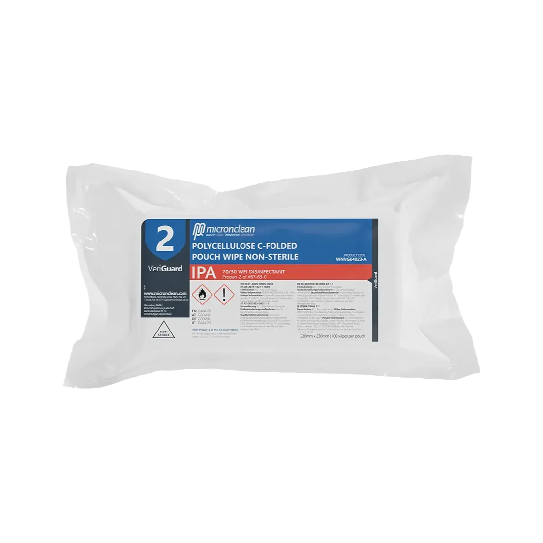 Reinraum-Feuchttuch Micronclean VeriGuard 2 IPA Reinraum-Feuchttuch Micronclean VeriGuard 2 IPA