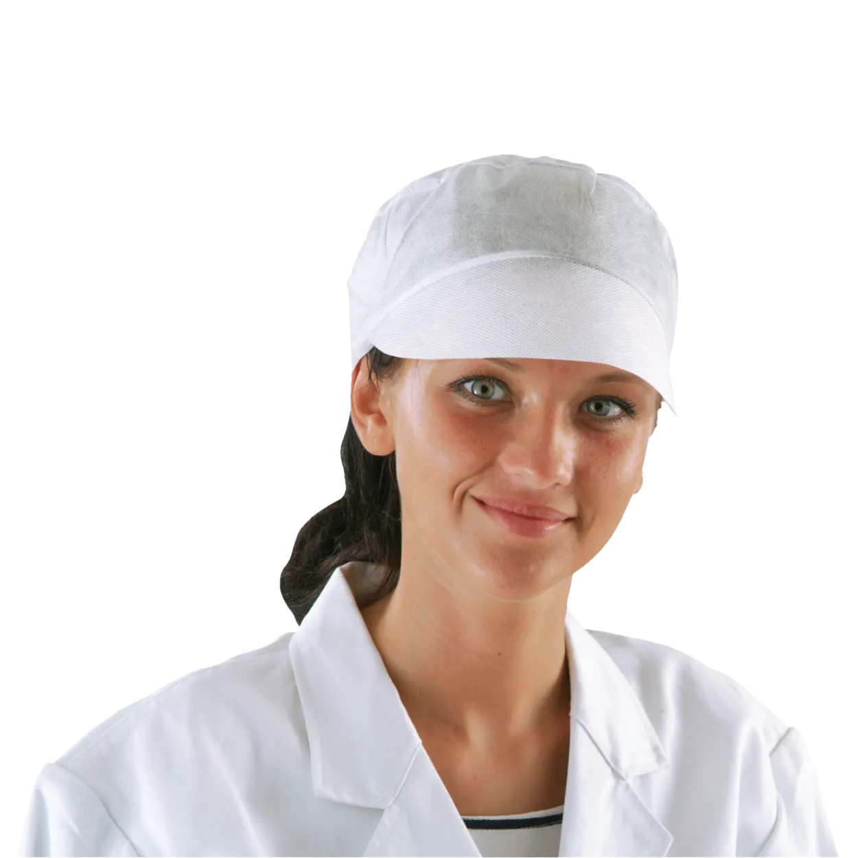 Einweg-Schirmmütze, PP. weiß Einweg-Schirmmütze, PP. weiß