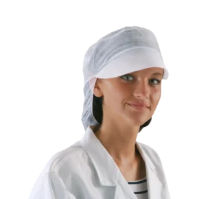 Schirmmmütze mit Haarnetz