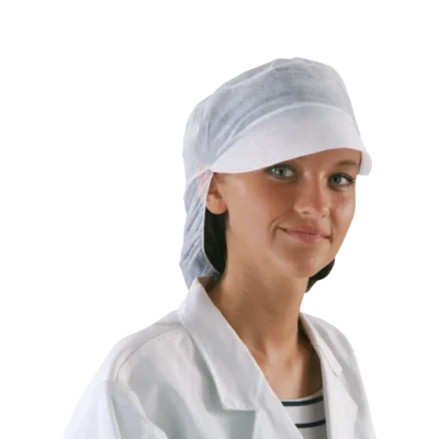 Schirmmmütze mit Haarnetz